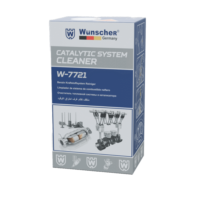 Catalytic System Cleaner W7721 -  DUNG DỊCH VỆ SINH Oxy, Hệ Thống Xúc Tác, Buồng Đốt, Bầu Lọc Khí Thải Ô TÔ Wunscher Của Đức